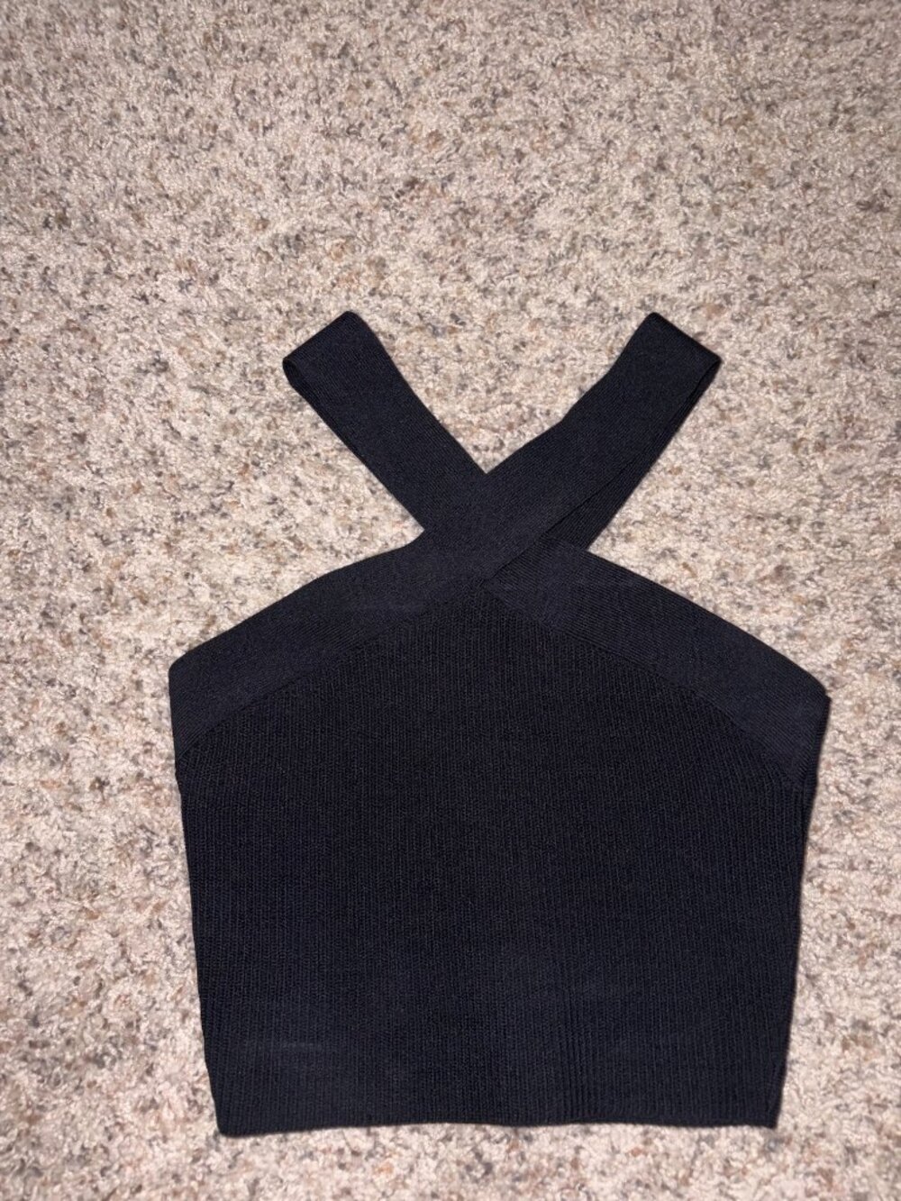 Babaton Sculpt Knit Criss Cross Halter Tank
